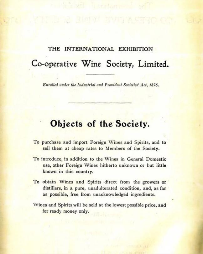 Cover page of the International Exhibition Co-operative Wine Society