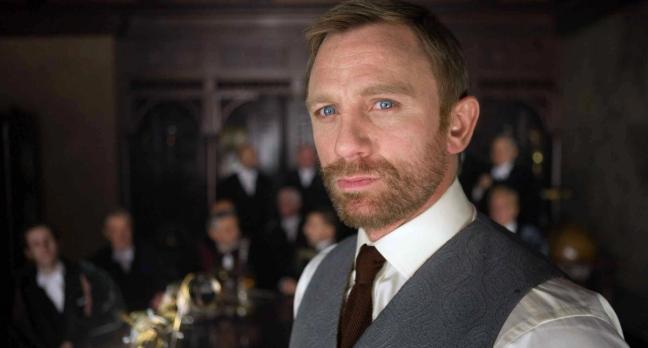 Daniel Craig as 007 James Bond with full beard