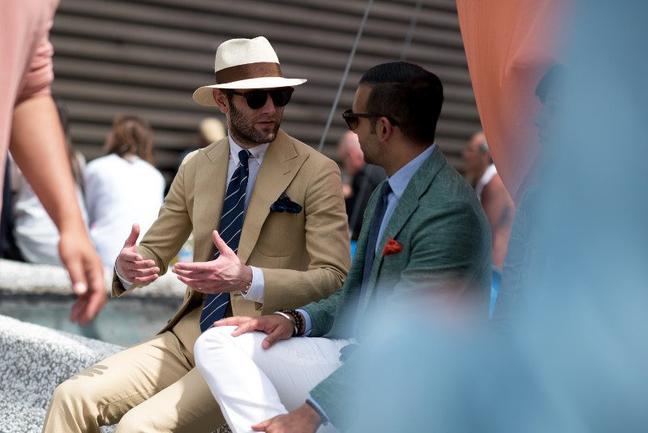 Pitti Uomo Khaki Suit - Evgen Kovalenko - Gentlemans Journal