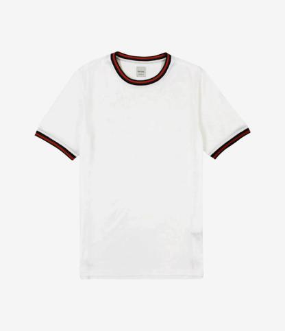 Paul Smith T-Shirt mit „Artist Stripe“-Kragen
