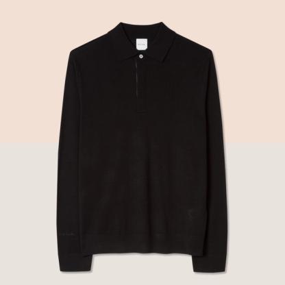 Paul Smith Merino Wool Knitted Polo Shirt