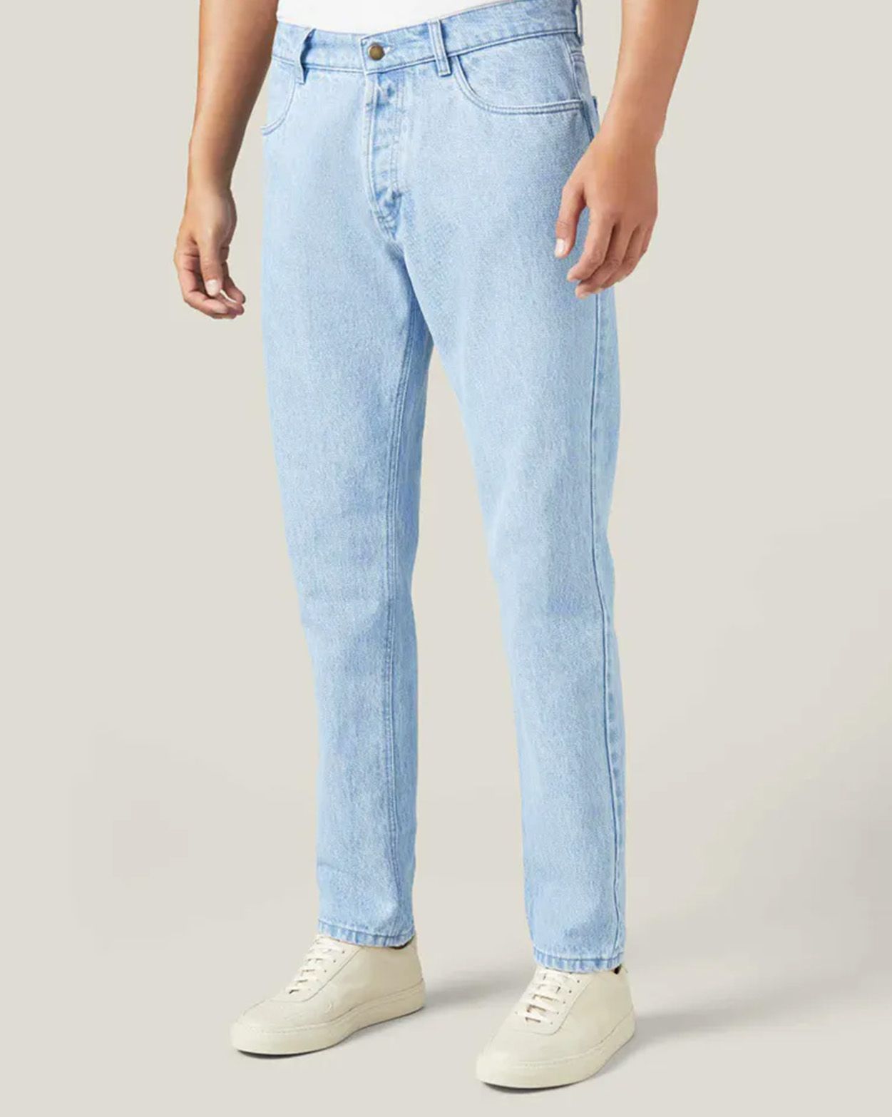 Light blue denim jeans
