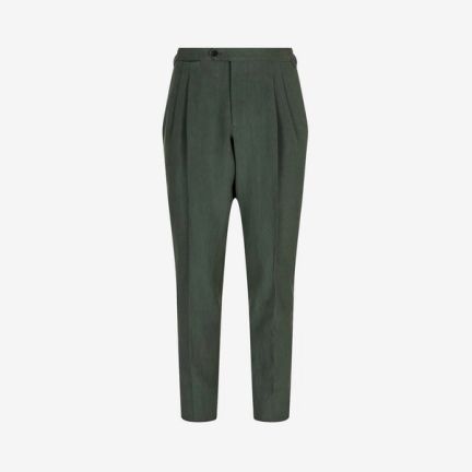 Thom Sweeney Pleated Linen Trousers