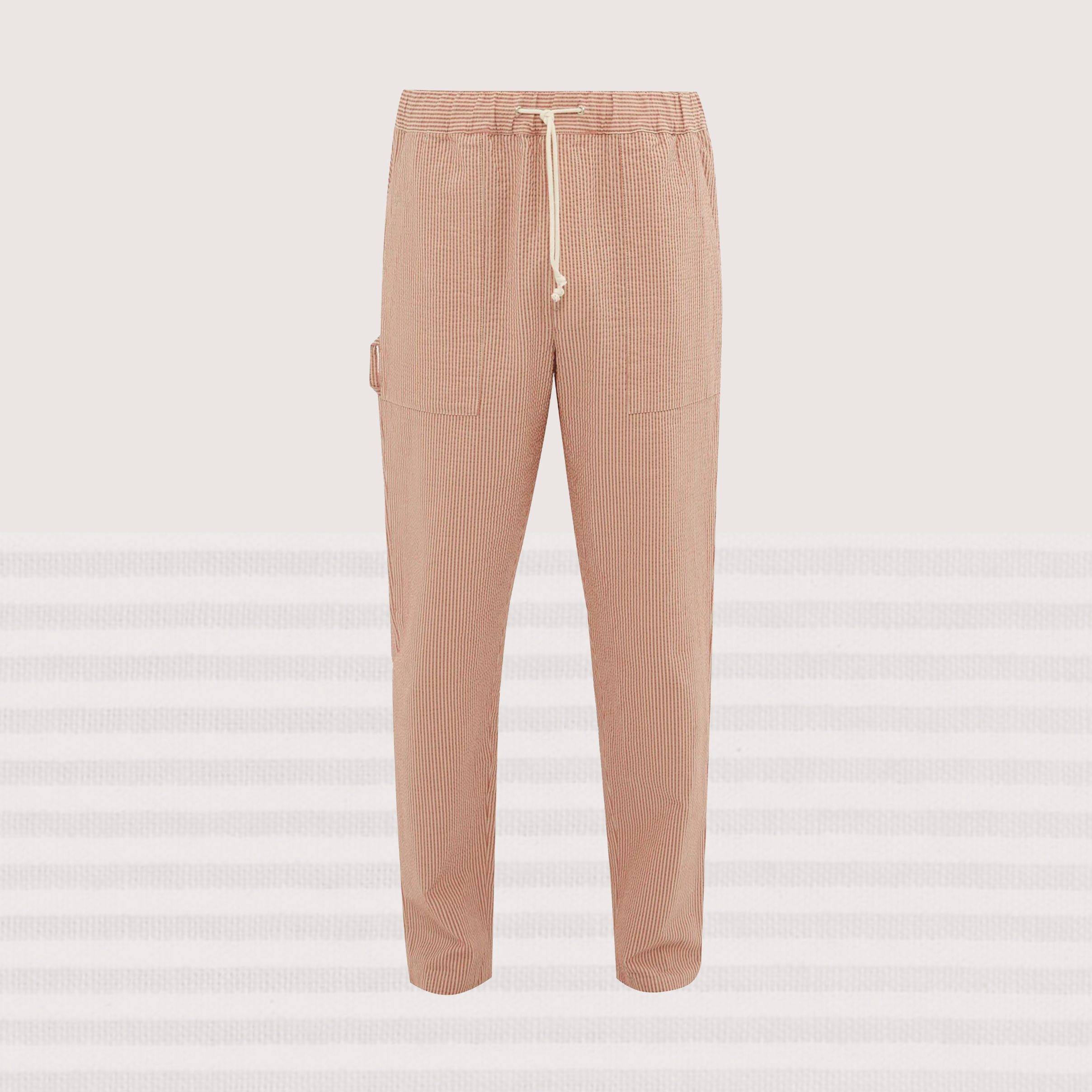 Arjé Striped Seersucker Trousers