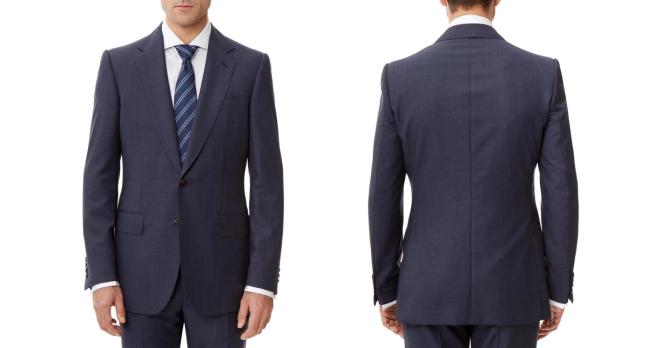 Gieves & Hawkes handmade lightweight wool suit