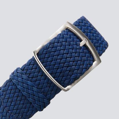 Crown & Buckle Navy Braided Perlon