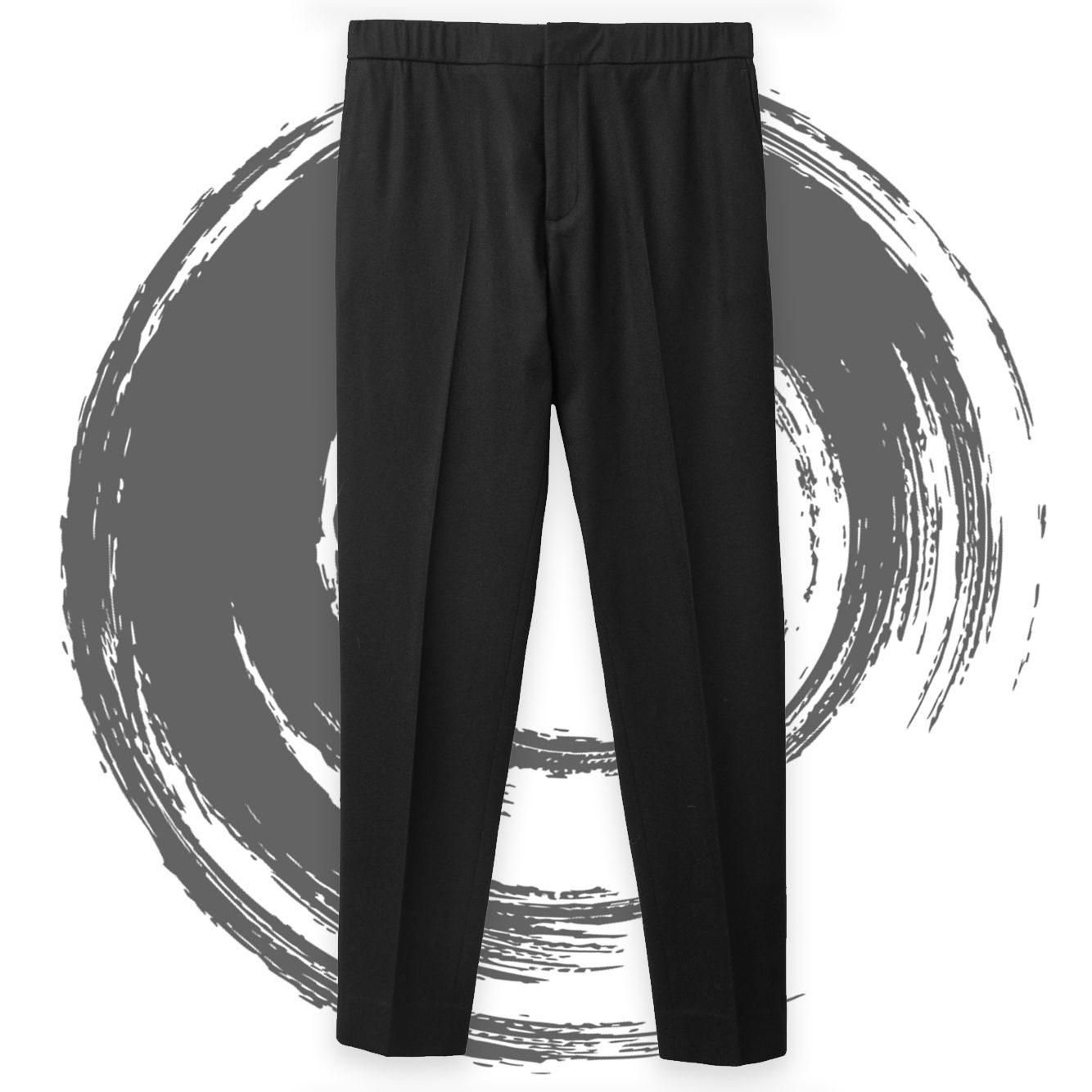 The Viridi-anne Black Drawstring Trousers | MILANSTYLE.COM