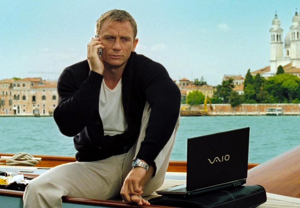 james bond brands product placement 007 sony vaio ericcson xperia