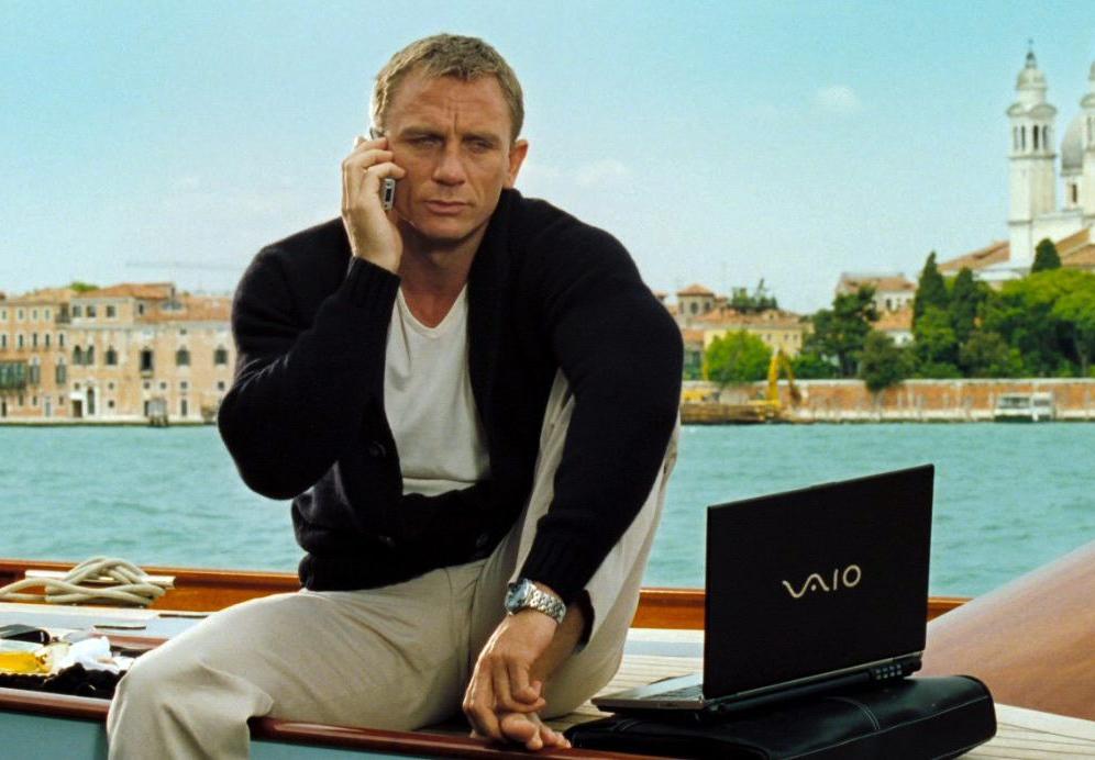 james bond brands product placement 007 sony vaio ericcson xperia