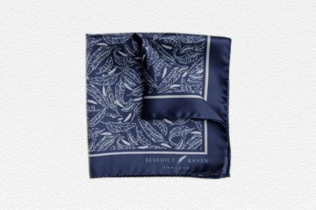 Benedict Raven Signature Silk Pocket Square