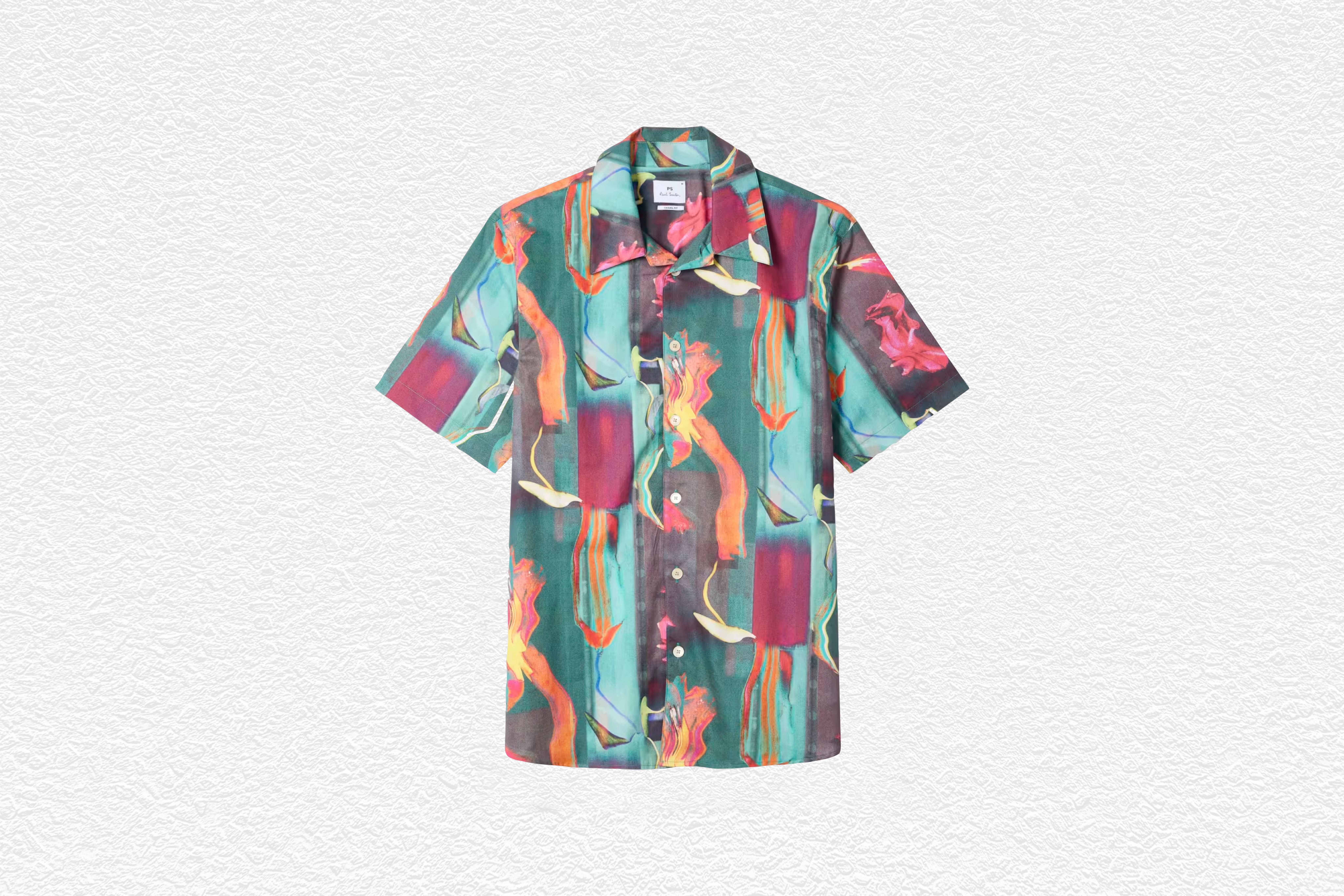 'Glitch Floral' Print Shirt