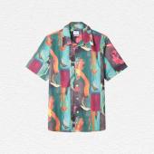 'Glitch Floral' Print Shirt