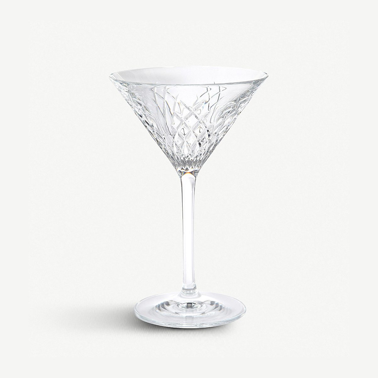 SOHO HOME Barwell cut crystal and silver-plated martini shaker