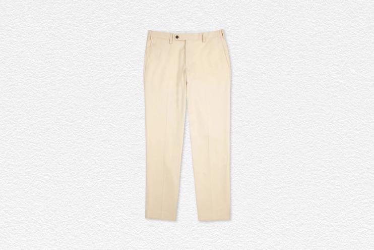 Flat Front Cotton Chinos