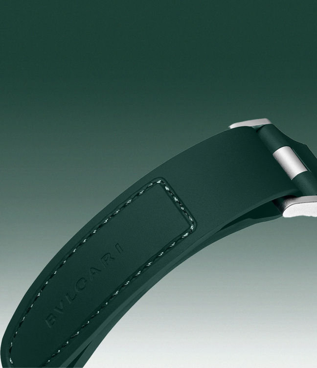 Green Strap of a Bvlgari Aluminium Match Point Edition