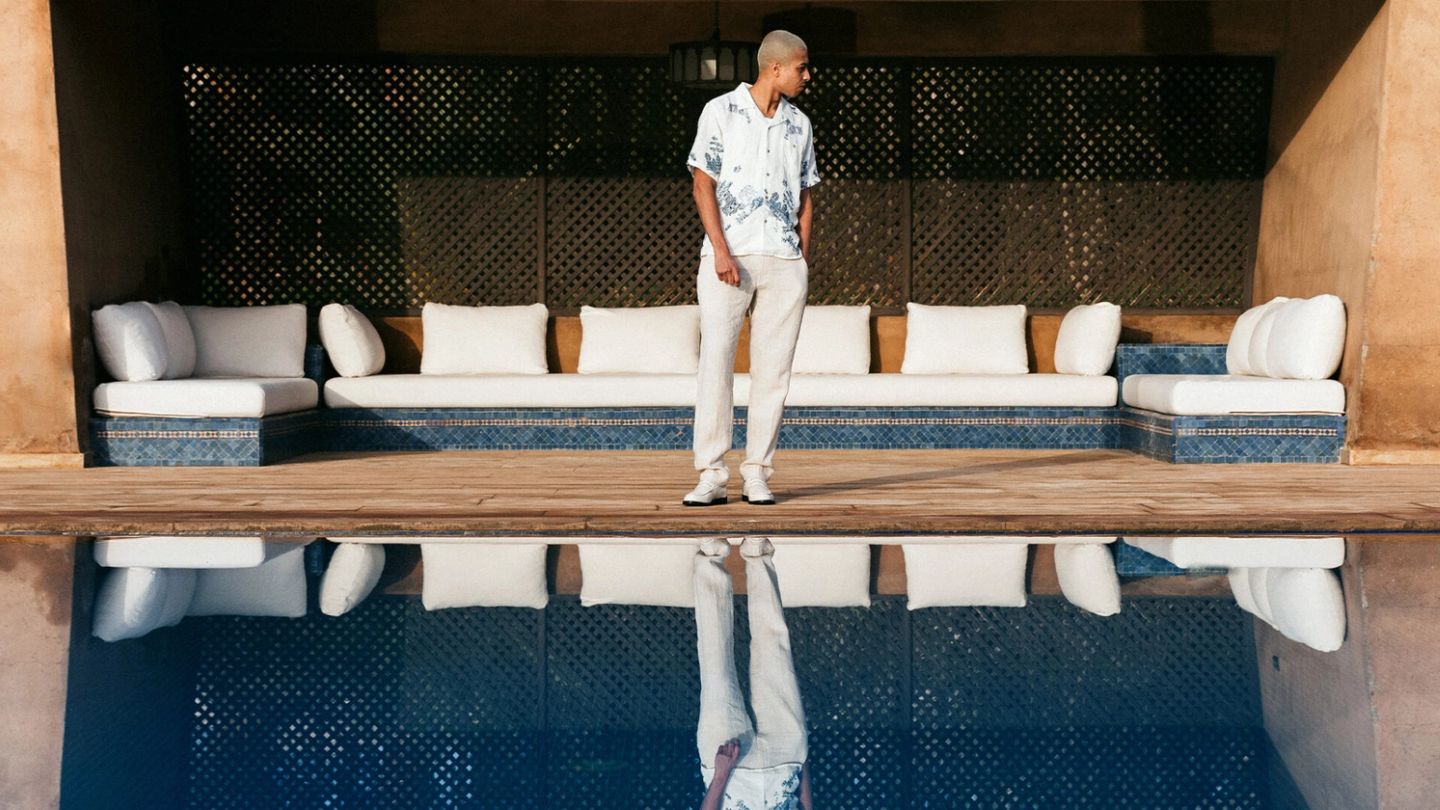 Influenced by Morocco’s landscapes, Duke + Dexter’s SS23 collection is a celebration of both subtle and playful design