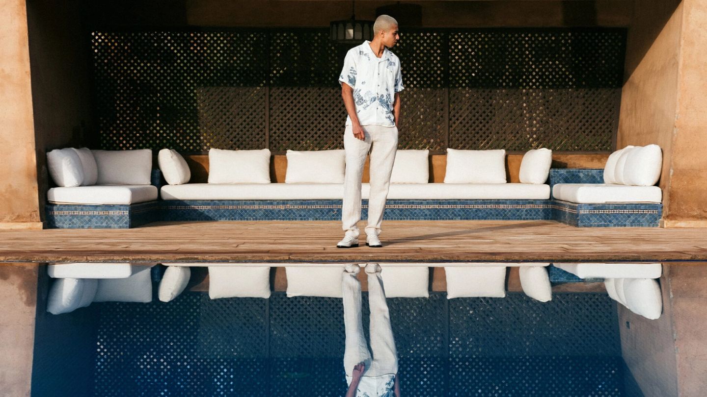 Influenced by Morocco’s landscapes, Duke + Dexter’s SS23 collection is a celebration of both subtle and playful design