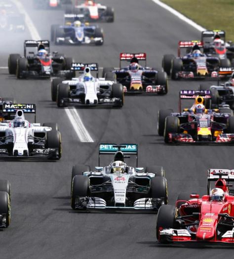 Formula 1 motor race cars