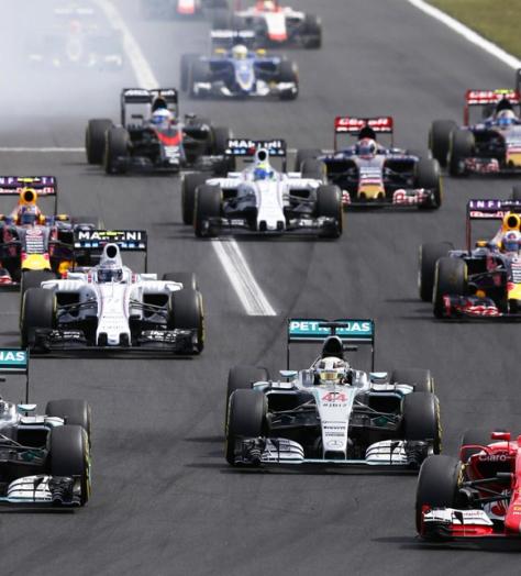 Formula 1 motor race cars