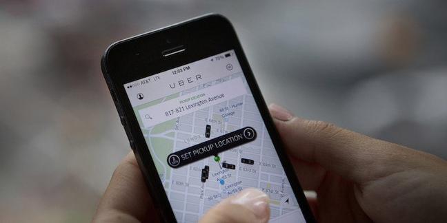 Th Uber car service app is displayed in New York, NY, Wednesday, August 6, 2014. Photograph: Victor J. Blue