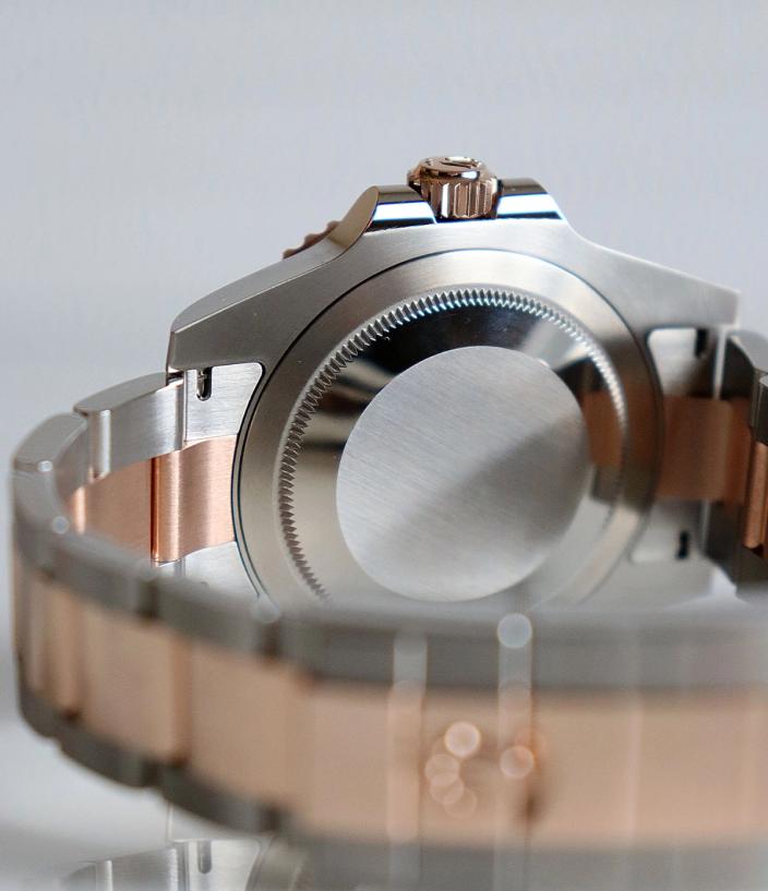 Back of Rolex watch
