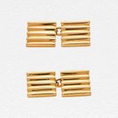 Gold Cartier Cufflinks