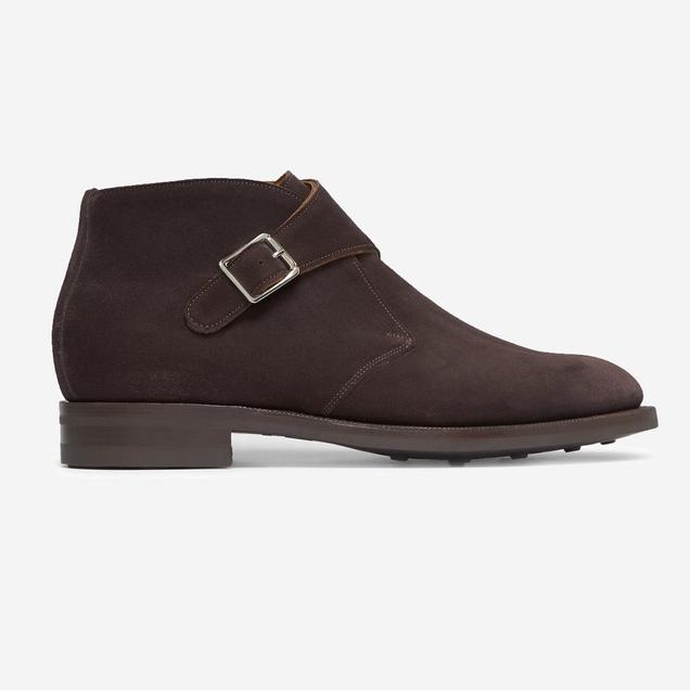 Edward Green Ravenstone Suede Monkstraps