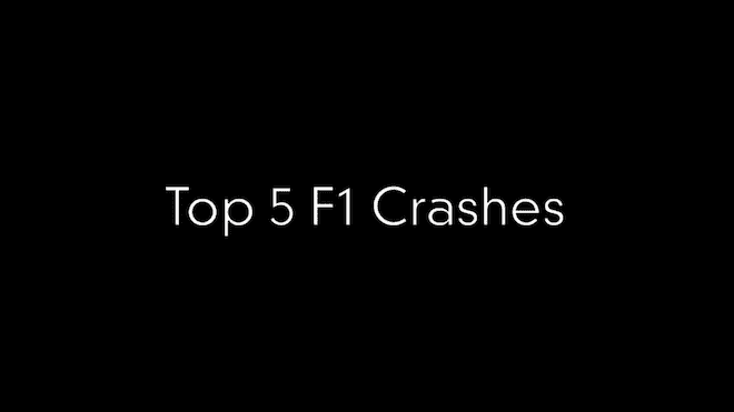 Top 5 F1 Crashes