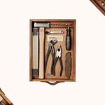 Wohngeist 7-Piece Tool Kit in Wood Case