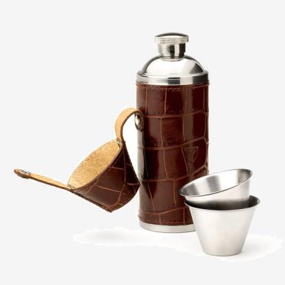 Aspinal of London Leather Flask