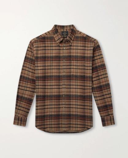 Stalia Checked Cotton-Flannel Shirt
