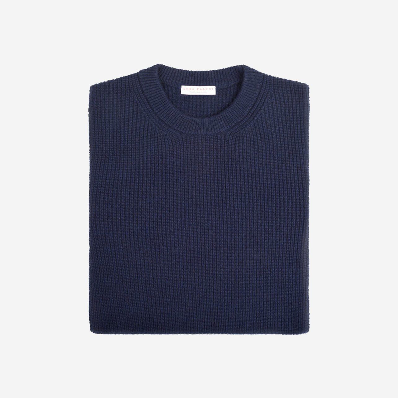 Luca Faloni Navy Crew Neck Jumper