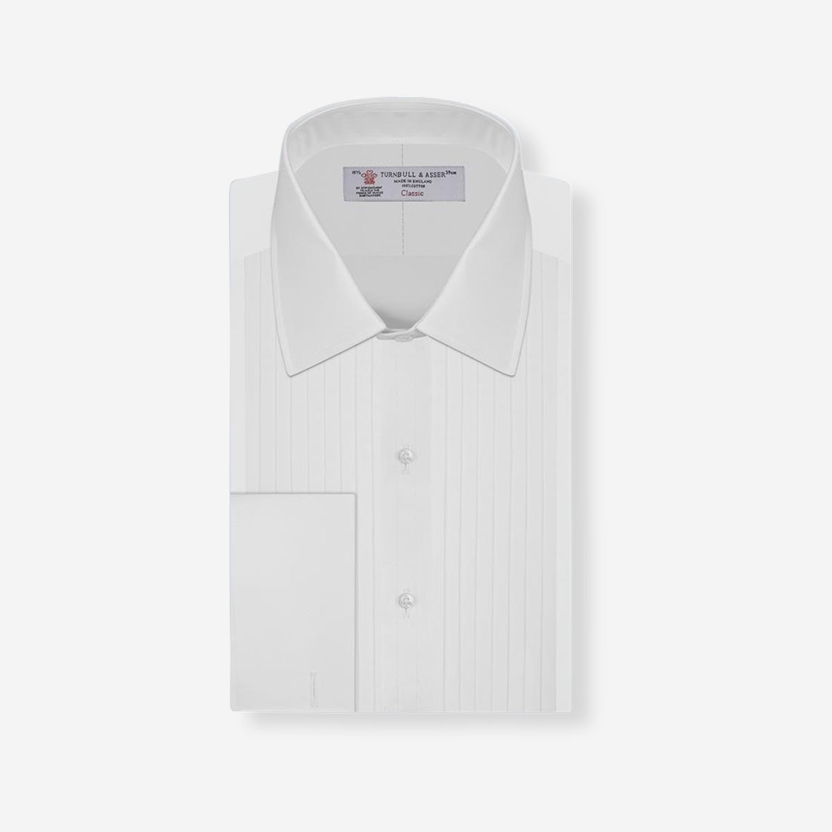 Turnbull & Asser pleated dress shirt	