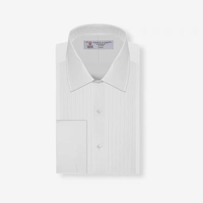 Turnbull & Asser pleated dress shirt	