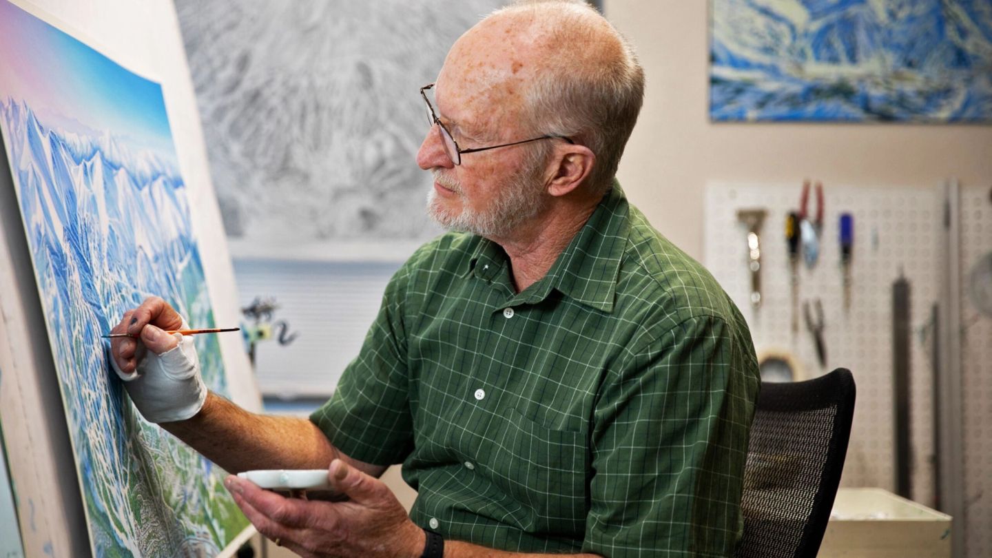 Introducing Jim Niehues, the mountain ski map maestro