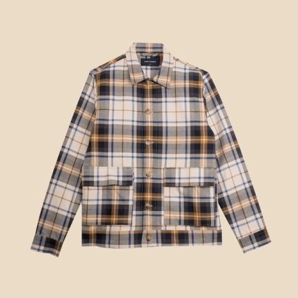 Patch Pocket Overshirt - Checked Twill