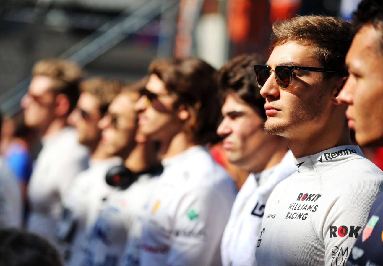 george russell formula one racing driver williams mercedes
