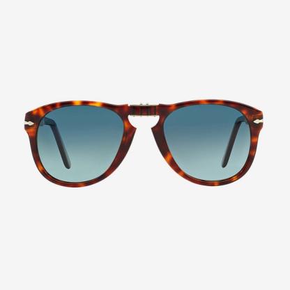 Person Tortoiseshell Blue Lens Sunglasses