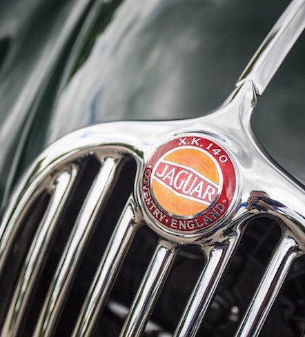 A stunning 1955 Jaguar XK 140 MC Drophead Coupé just came up for sale