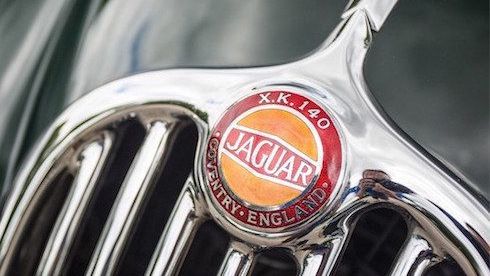 A stunning 1955 Jaguar XK 140 MC Drophead Coupé just came up for sale