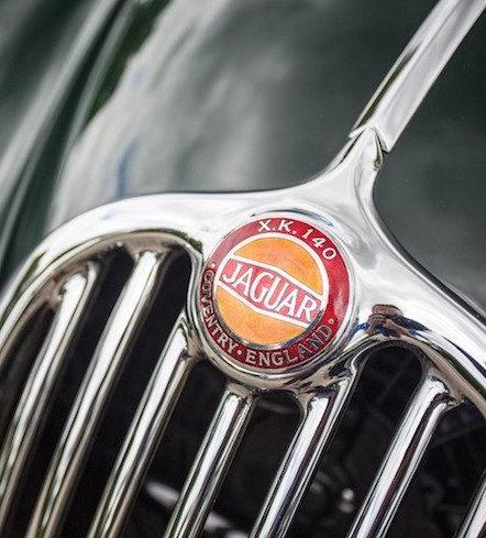 A stunning 1955 Jaguar XK 140 MC Drophead Coupé just came up for sale