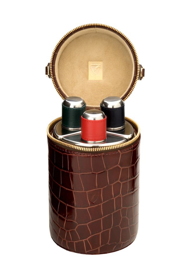 Aspinal Triple Decanter Flask