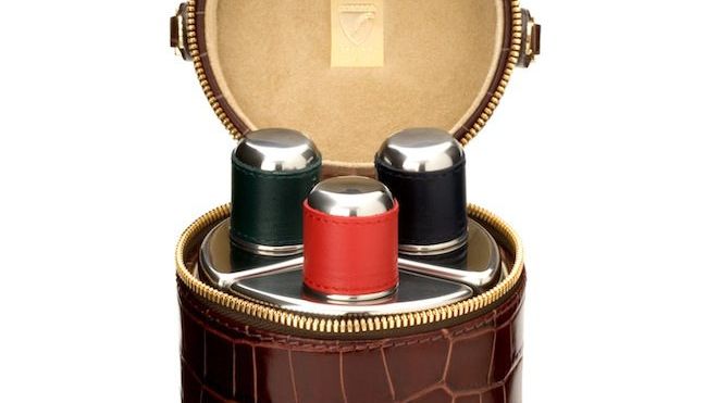 Aspinal Triple Decanter Flask