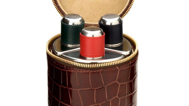 Aspinal Triple Decanter Flask