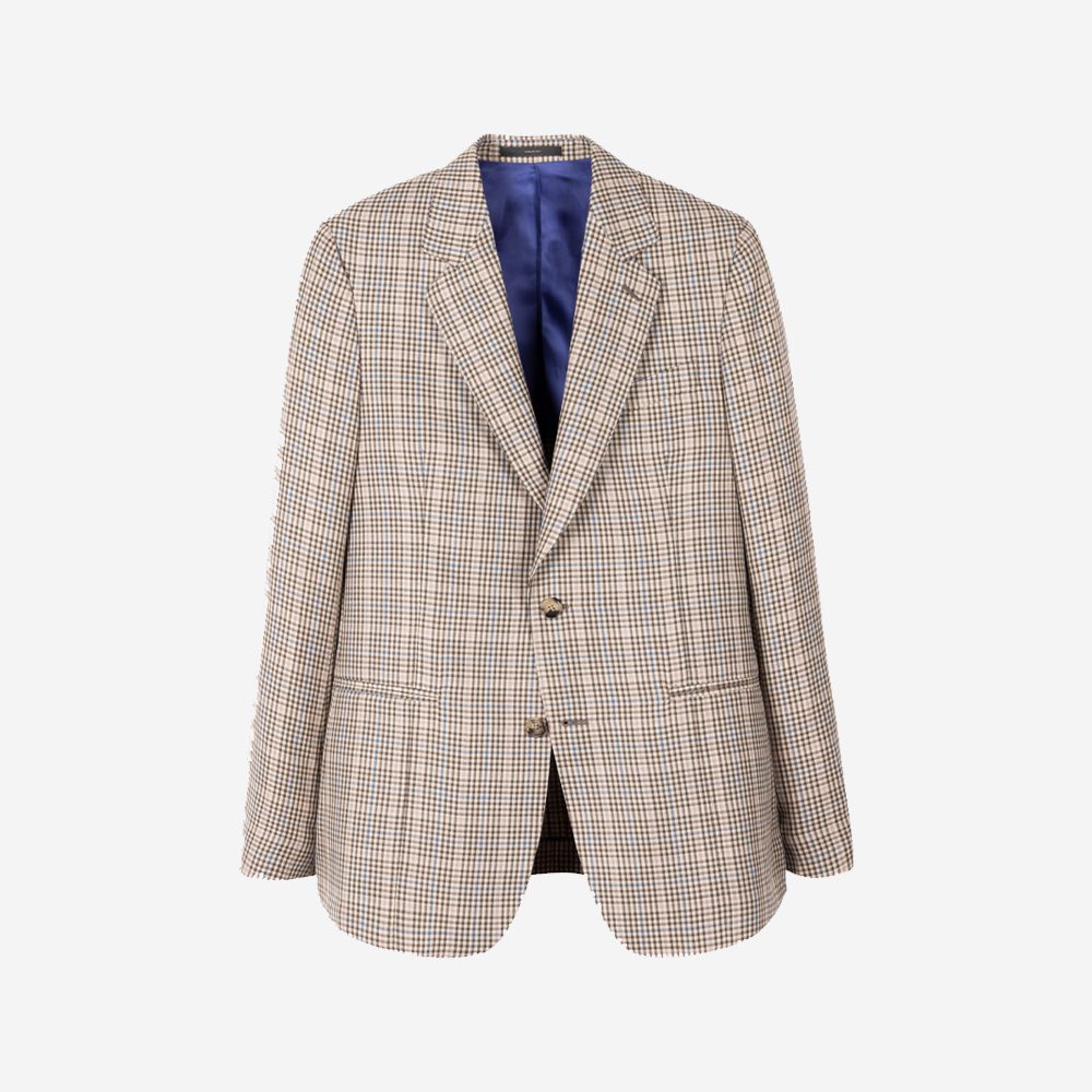Paul Smith Check Wool-Silk Blazer