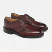 Cheaney Bexhill R Derby Brogue in Burgundy Grain Leather