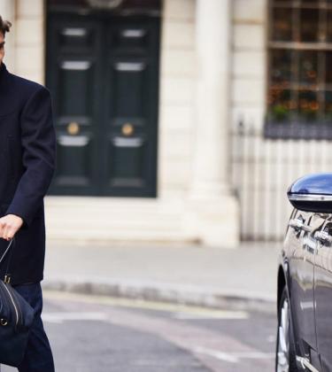 Oliver Cheshire shot by Gentleman's Journal carrying bag