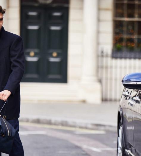 Oliver Cheshire shot by Gentleman's Journal carrying bag