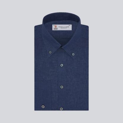 Turnbull & Asser Weekend Fit Linen Shirt