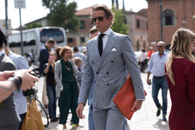 Pitti Uomo Double Breasted Suit - Evgen Kovalenko - Gentlemans Journal